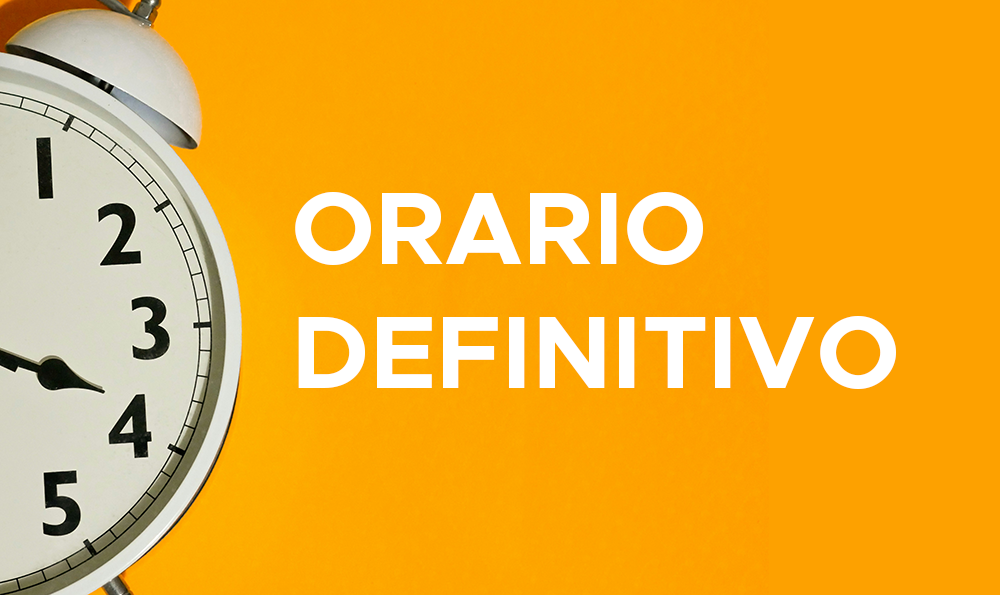Orario DEFINTIVO
